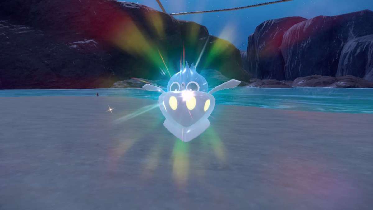 Upside-down Inkay ready to evolve into Malamar in Indigo Disk DLC of Pokémon Scarlet & Violet